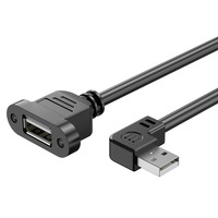 Cable de Extensión USB 2.0 de Cobre, Macho a Hembra, con Fijación por Tuerca, para Conexión de Ratón y Teclado, Transmisión de Datos de Oficina