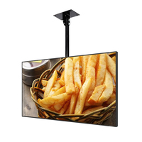Support télécommande USB 43 pouces restaurant tableau de menu numérique android publicité lcd displayer digital-menu-board