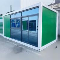 Maison conteneur modulaire préfabriquée en acier 20/40 pieds, économique et personnalisable, résistante au feu, écologique, pour appartement moderne, villa ou magasin