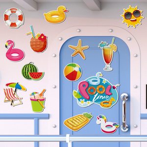 Juego <span class=keywords><strong>de</strong></span> decoración magnética <span class=keywords><strong>de</strong></span> Flamenco <span class=keywords><strong>de</strong></span> verano, imanes <span class=keywords><strong>de</strong></span> <span class=keywords><strong>nevera</strong></span> con tema <span class=keywords><strong>de</strong></span> playa tropical para <span class=keywords><strong>nevera</strong></span> y puerta <span class=keywords><strong>de</strong></span> garaje - Product Image 2