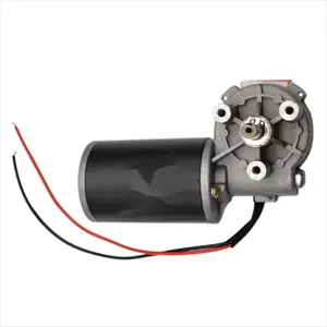 12V Tubular Motor With Worm Gear Box Micro Reducer High Torque
