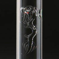 Nouveau design 500ml 700ml bouteille en verre de vodka bouteille en verre de Mezcal cylindrique en forme de dragon bouteille en verre de tequila