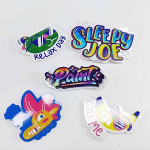 Commande en gros d'autocollants écologiques personnalisés découpés à la demande, autocollants en PVC auto-adhésifs découpés sur mesure avec tailles et formes personnalisées - Product Image 1