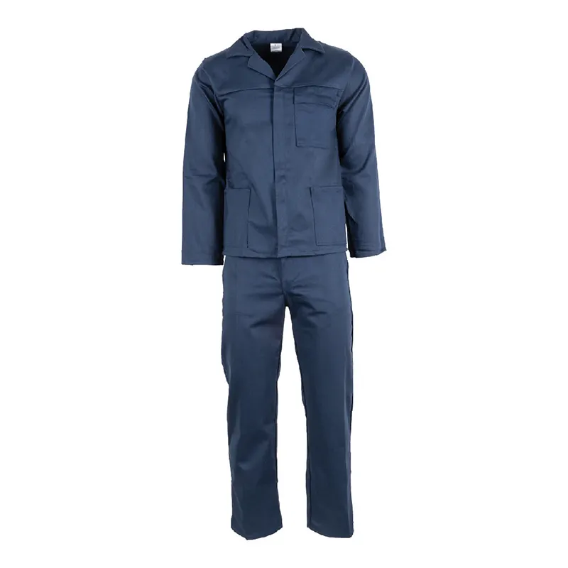Coverall pakaian kerja buatan kustom Coverall desain seragam FR pakaian tahan api untuk pria