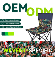 Vente en gros de chaises pliantes légères en fer pour l'extérieur et la chambre à coucher tabourets de croquis durables portables pour barbecue
