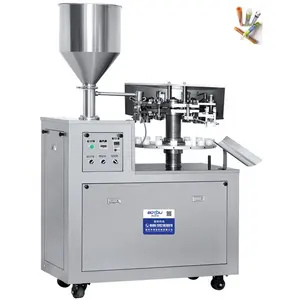 Semi Automatic Aluminum Tube Filling Sealing Machine For Toothpaste Cosmetic Cream Paste