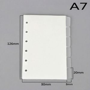 Separadores de Plástico Transparente con Tarjetas de Índice de 6 Páginas para Planificador - Product Image 4