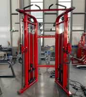 Appareil d'entraînement multifonctionnel commercial à double poulie réglable pour exercices de bras et de poitrine, avec pile de poids de 80-120*2 kg