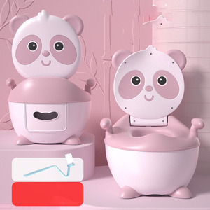 Silla de baño de entrenamiento para inodoro pequeño de Panda para niños, urinario para niños, fácil limpieza de viaje, silla de entrenamiento para inodoro de bebé - Product Image 4