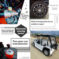 Mini Moke chinois à énergie nouvelle pour 4 personnes, certifié CEE, buggy de plage électrique, Moke en aluminium étanche