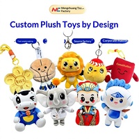 Poupée en peluche super douce, pendentif porte-clés personnalisé, jouet de dessin animé, décoration de sac à dos, logo personnalisé basé sur des images