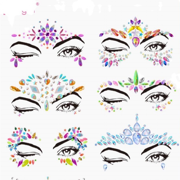 Новые модные украшения, украшения для праздника, вечеринки, тела, клейкая поверхность, самоклеящаяся наклейка со стразами