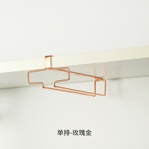 Mueble Moderno Minimalista de Hierro y Madera para Colgar Copas de Vino, con Sistema de Goteo Invertido y Panel Decorativo - Product Image 4