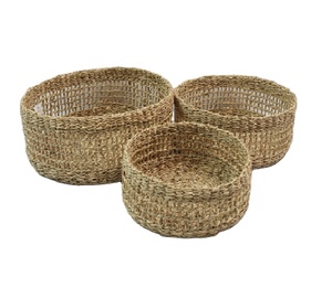 ตะกร้าเก็บของทรงสี่เหลี่ยมผืนผ้าทันสมัย ทำจากผักตบชวา เป็นมิตรกับสิ่งแวดล้อม พร้อมหูหิ้ว ใช้เป็นตะกร้าซักผ้า ผลิตในเวียดนาม - Product Image 1