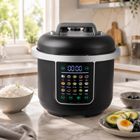 Autocuiseur Électrique Intelligent Multifonctionnel ODM 6L 1000W avec 15 Préréglages, Écran LED, Minuteur de Retard et Fonction Maintien au Chaud pour Usage Domestique