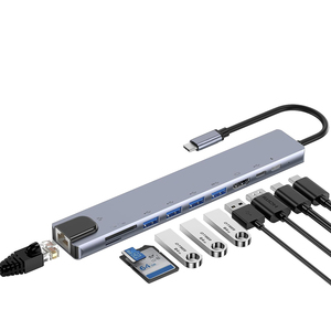 Tuti <span class=keywords><strong>10</strong></span> in 1USB ฮับ USB 3.0 HDTV 4K Pd 100W ชาร์จ SD TF พอร์ต LAN RJ45แท่นวางอเนกประสงค์สำหรับ <span class=keywords><strong>Mac</strong></span> - Product Image 2