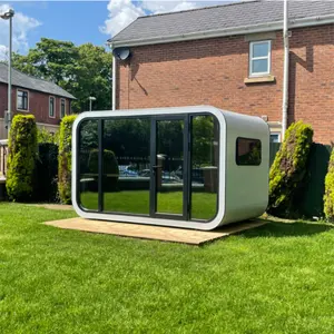 Outdoor Volledig Gemonteerd Kantoor Pod Turnkey Mobiele Living Home Tuin Pod Aangepaste Home Office Schuur In Achtertuin