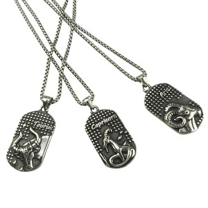 Segno della collana zodiacale scorpione leone ciclista collana pendente acquario bilancia toro vergine gemelli sagittario pesci ariete cancro - Product Image 3