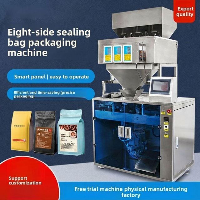 Full Automatic Premade Stand up Pouch Filling and Sealing Machine Doypack Zipper Bag for Protein Coffee Matcha Powder Packaging