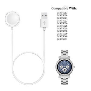 Câble de charge magnétique USB 1M pour montre connectée <span class=keywords><strong>Michael</strong></span> Kors MKT5017 avec gaine en PVC TPE et blindage tressé - Product Image 1