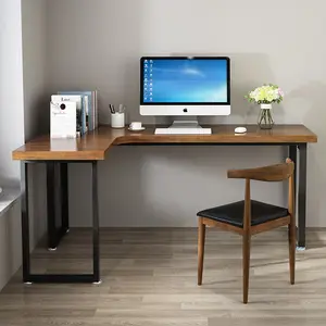 Braket meja kopi sudut bentuk L Modern mendukung kaki meja Bar logam furnitur rumah kaki meja besi