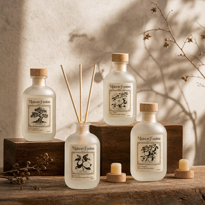 Diffuseur à bâtonnets 100 ml – Coffret de luxe pour parfumer la maison avec boîtes d'emballage – Désodorisant d'ambiance pour salle de bain, chambre et toilettes - Product Image 1