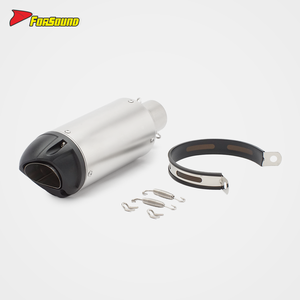 Universal 51mm estilo locomotora motocicleta de acero inoxidable extremo modificado puede deslizarse para NINJA400 800nk CB500 R3 MT07 OEM - Product Image 5