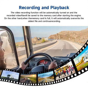 Système d'enregistrement de conduite pour camion AI HD 10,1 pouces avec surveillance 4 directions + DMS, BSD et caméras 1080P - Product Image 6