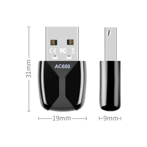 ZGHON AC650 ไดร์เวอร์ฟรี 2.4+5.8 กิกะเฮิร์ตซ์ USB การ์ดเครือข่ายอินเตอร์เน็ตไร้สาย ดูอัลแบนด์สำหรับแล็ปท็อปวิน <span class=keywords><strong>11</strong></span>/10 - Product Image 6
