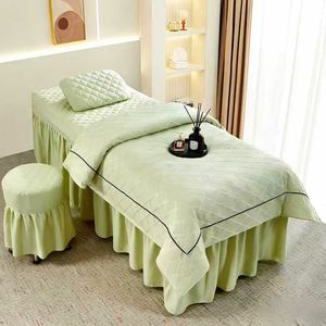Four Piece Set of Cotton Beauty <b>Massage</b> <b>Bed</b> <b>Covers</b> for All Seasons, Specifically Designed for Beauty <b>Beds</b> In Beauty Salons - Product Image 5