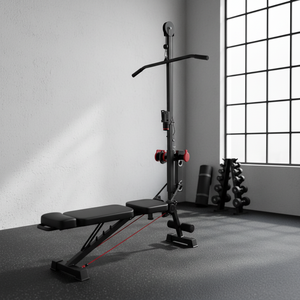 <span class=keywords><strong>Banco</strong></span> de Pesas Ajustable con Accesorio para Polea, Diseño Plegable Inclinable/Declinable para Entrenamiento de Fuerza de Cuerpo Completo en Casa - Product Image 4