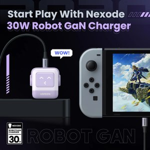 อะแดปเตอร์แปลงไฟแบบเร็ว 30W USB-C Nexode Robot GaN สำหรับชาร์จโทรศัพท์ รุ่น CD359/25048 สำหรับ iPhone - Product Image 3