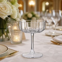 Verre à jus et à crème glacée, verre polyvalent, cristal transparent, verre blanc de haute qualité, 210 ml, pour mariage, hôtel, banquet, bar, logo OEM/ODM
