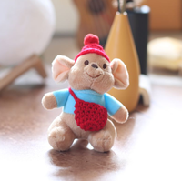 Mini souris en peluche porte-clés, animal en peluche, pendentif, jouet pas cher pour machine à griffes, porte-clés en peluche pour sac à dos