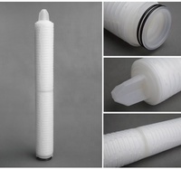 Fabricante de filtros de agua al por mayor chino 0,45 cartucho de filtro plisado Micro Absolute PP cartucho de repuesto de filtro de agua