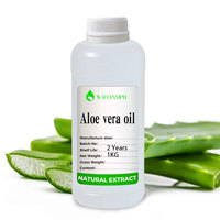 Huile d'aloe vera 100% biologique pure et naturelle, huile essentielle fraîche sans odeur, crème pour le soin de la peau et du corps.