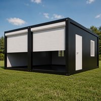 Garage préfabriqué en acier portable populaire avec porte à enroulement pour le stationnement de véhicules, l'atelier et le stockage sécurisé d'équipements