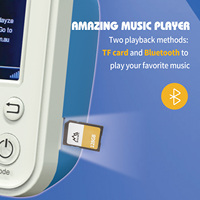Reproductor MP3 de Alto Rendimiento con Pantalla LED a Color de 2.4 Pulgadas, Batería Integrada, BT5.0, Ranura para Tarjeta SD, Radio DAB Portátil, Receptor FM