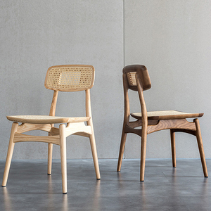 <span class=keywords><strong>Chaise</strong></span> en rotin naturel de <span class=keywords><strong>chaise</strong></span> de salle à manger en <span class=keywords><strong>bois</strong></span> massif de conception de l'europe du nord pour des meubles de salle à manger <span class=keywords><strong>et</strong></span> des meubles de salon - Product Image 2