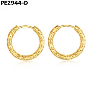 Fashion 2.5*18 Earrings DE ARO Hoop PE2944 for Women High Quality Jewelry - Product Image 2