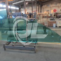 Livraison rapide, verre feuilleté trempé transparent de 8,76 mm pour balustrade