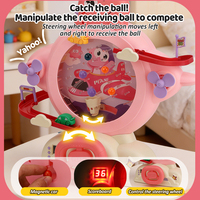 Machine à sous miniature attrape-perles éducative, jeu de dinosaures, machine de jeu de bureau pour petites billes et perles