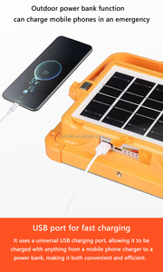 Hot 60W 100W 200W có thể sạc lại từ USB phí chiếu sáng khẩn cấp ngoài trời cắm trại ánh sáng IP66 không thấm nước LED năng lượng mặt trời đèn pha - Product Image 4