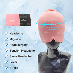Capuchon de glace en <span class=keywords><strong>gel</strong></span> personnalisé en Offre Spéciale compresse chaude et froide Capuchon de soulagement de la migraine Capuchon de tête réutilisable Thérapie chaude et froide - Product Image 6