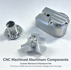 Custom Drawing Machined Aluminum Mechanical Parts, Multi-Style Clamp & Housing Connection Components Custom CNC Milling Aluminum - Product Image 1