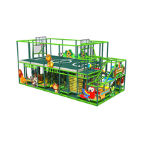 Peralatan Playground Mini Indoor Desain Khusus untuk Anak, Area Bermain Lunak Anak, Soft Play Ninja Jungle Gym, Labirin Seru untuk Dijual 78m²