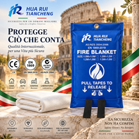 Couverture anti-feu en fibre de verre pour cuisine, paquet individuel, EN 1869:2019, marché italien et européen, sécurité domestique, vente en gros, fabricant OEM