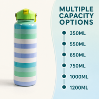 Bouteille d'eau isotherme à double paroi en acier inoxydable réutilisable sans BPA de 750 ml (24 oz) pour cadeaux d'affaires