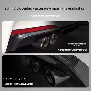 Para Restauración de Automóviles, Tubos de Escape Estándar de Uno a Dos Pares, de Acero Inoxidable y Fibra de Carbono - Product Image 5