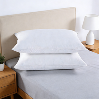 Oreiller de luxe imperméable pour hôtel, 100% coton, gonflable, personnalisable, haute qualité, anti-duvet, 233TC, marque JUNTU